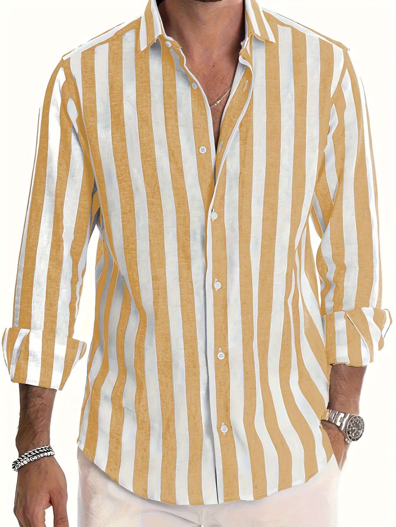 Brooks | Coastal Stripe Button-Up Shirt