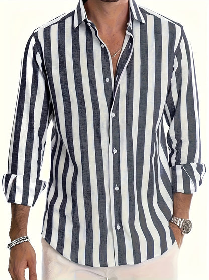 Brooks | Coastal Stripe Button-Up Shirt