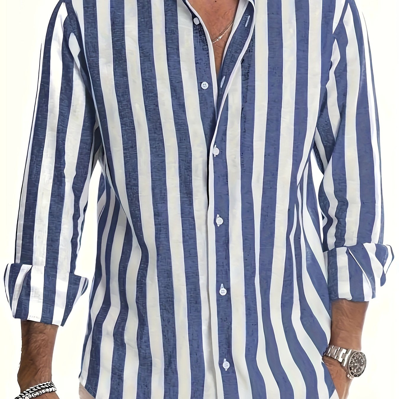 Brooks | Coastal Stripe Button-Up Shirt