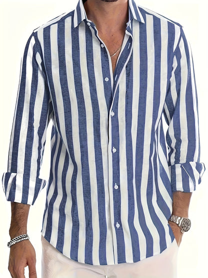 Brooks | Coastal Stripe Button-Up Shirt