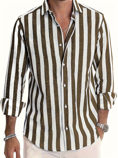 Brooks | Coastal Stripe Button-Up Shirt