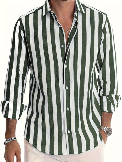Brooks | Coastal Stripe Button-Up Shirt