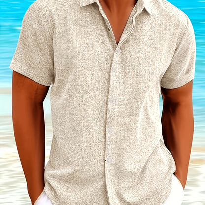 Julian | Textured Short-Sleeve Button-Up Shirt