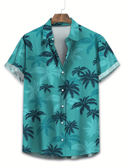 Ocean | Tropical Palm Button-Up Shirt