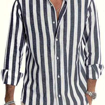 Brooks | Coastal Stripe Button-Up Shirt