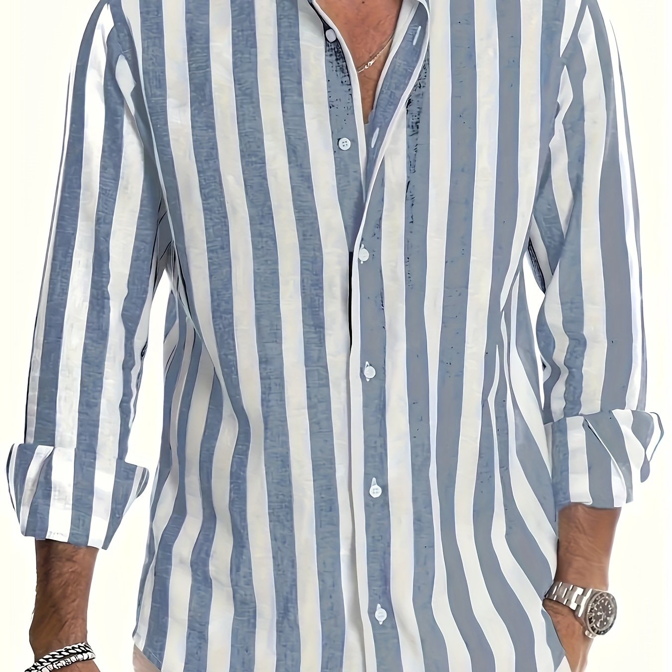 Brooks | Coastal Stripe Button-Up Shirt