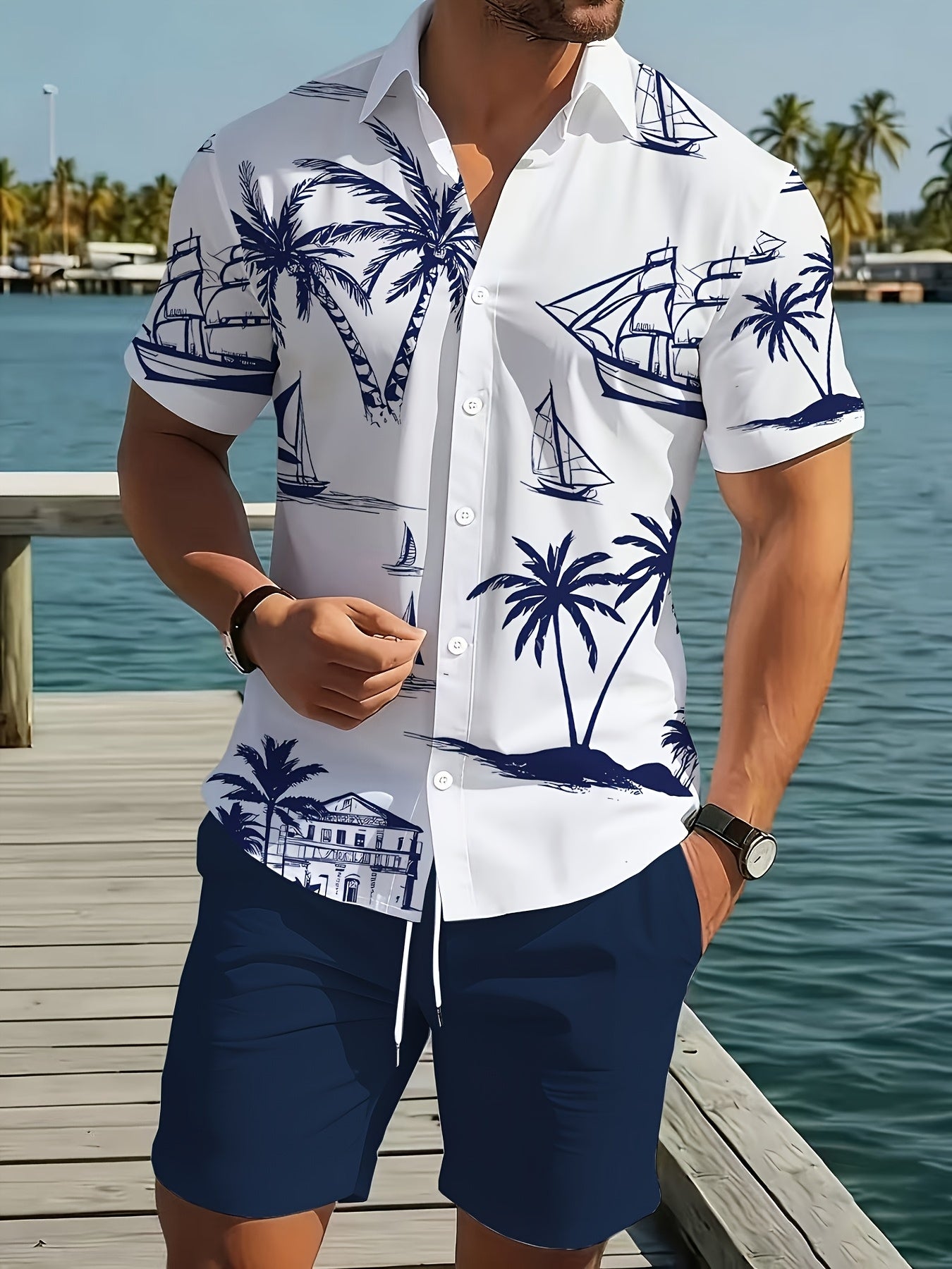 Harborline | Coastal Escape Shirt & Short Set