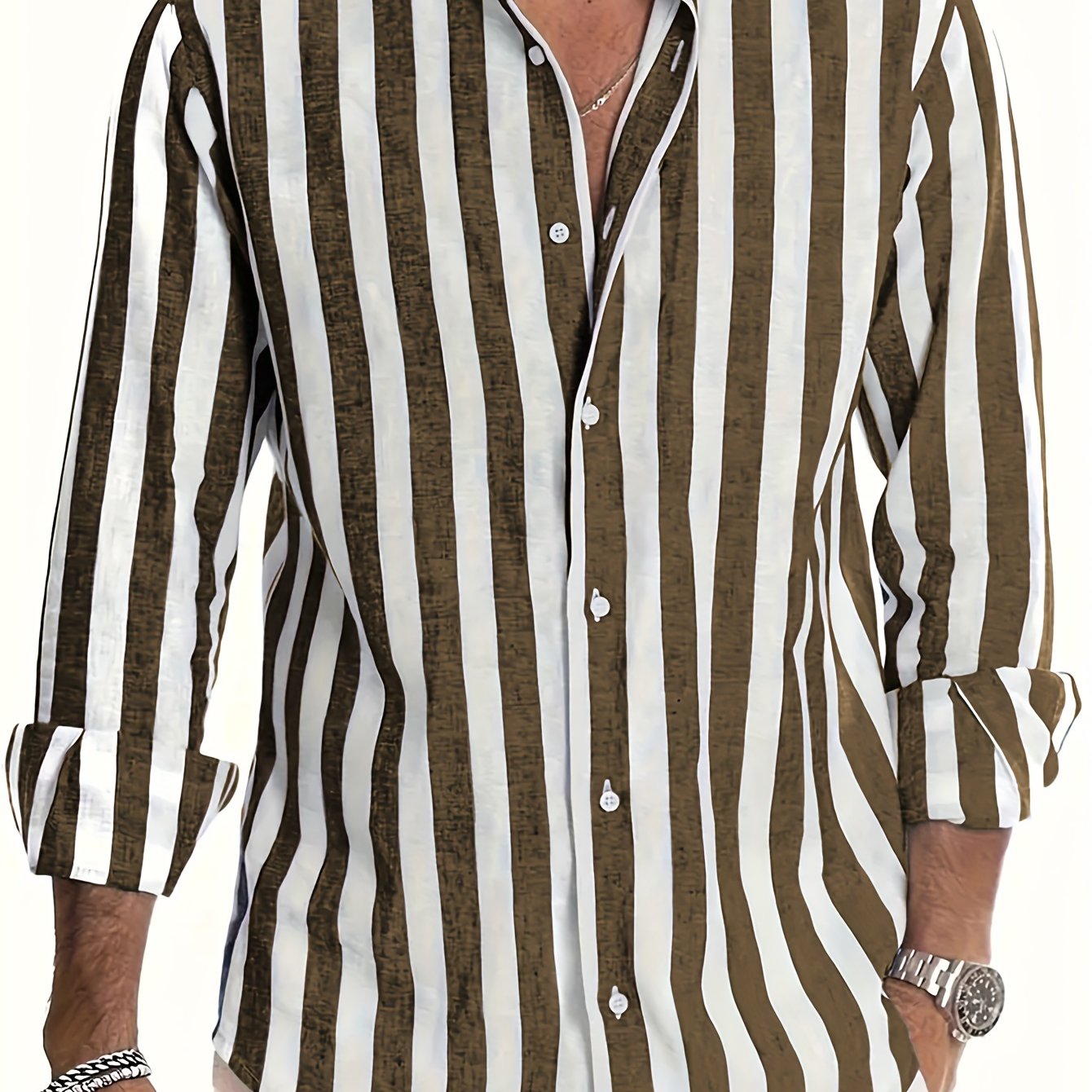 Brooks | Coastal Stripe Button-Up Shirt