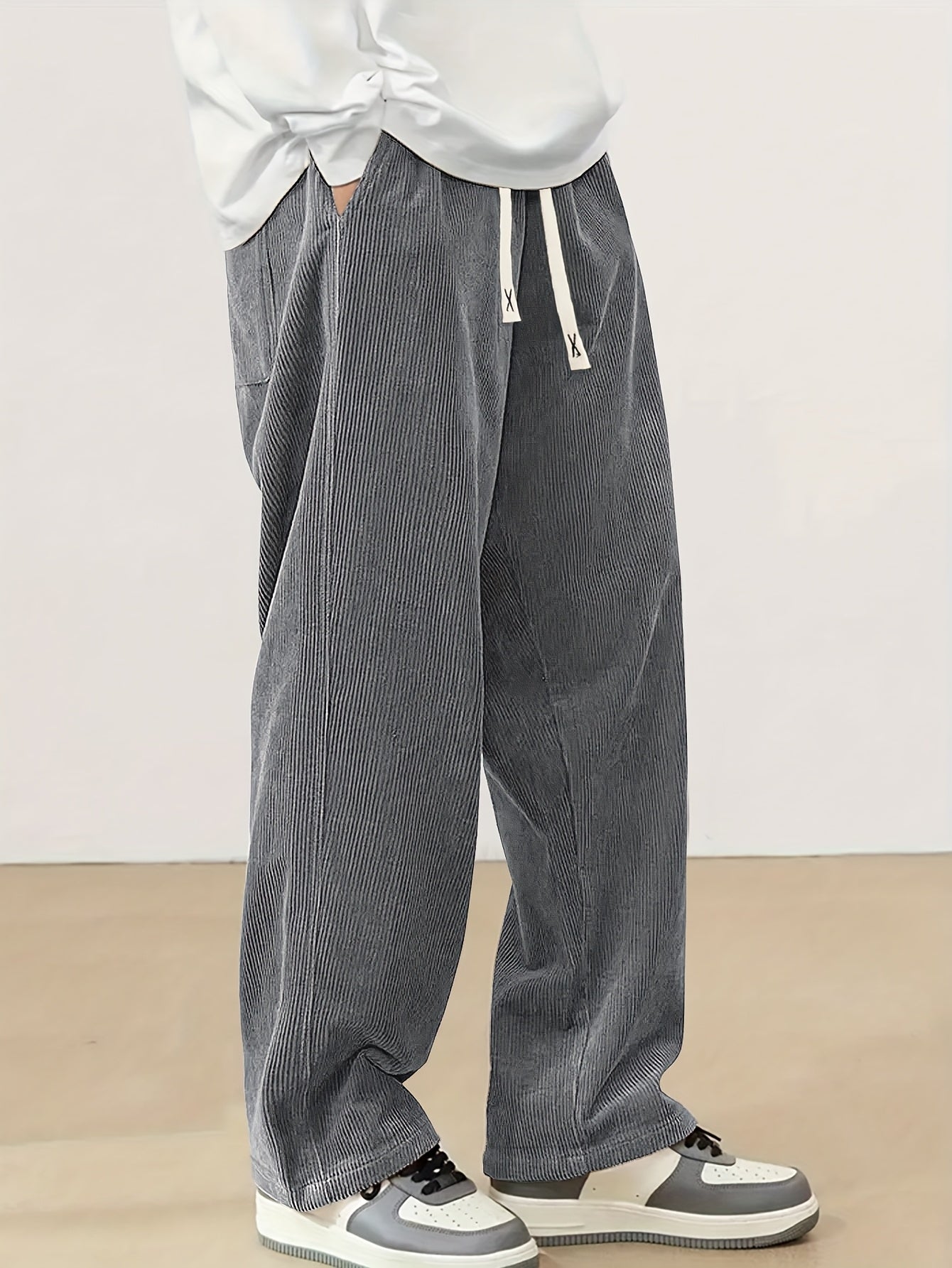 Ellis | Relaxed Corduroy Drawstring Pants